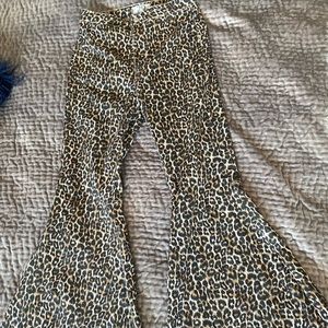 Leopard Bell Bottoms